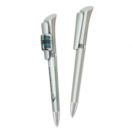 Silver Logo Clip Pens